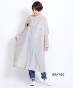 コットンシルクローン　ドルマンワンピース